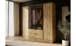 Drehtürenschrank mit 2 Schubladen Lyke