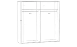 Drehtürenschrank Toneo