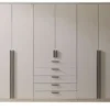 Drehtürenschrank 6-türig, Cashmere, mit Einlegeböden Amesbury
