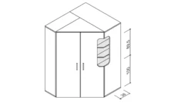 Eckschrank Maddox
