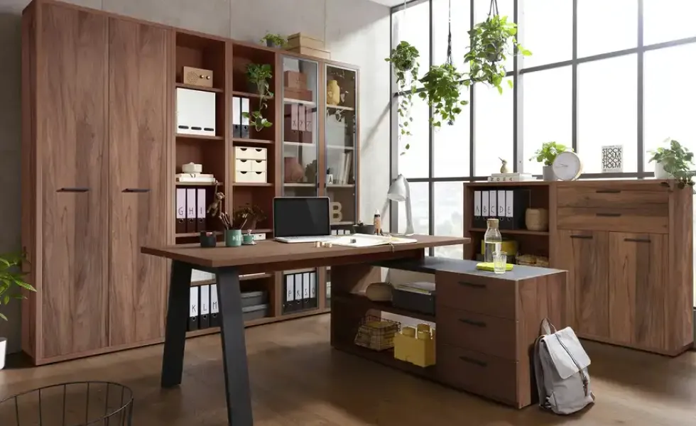 Eckschreibtisch mit Sideboard Dahme