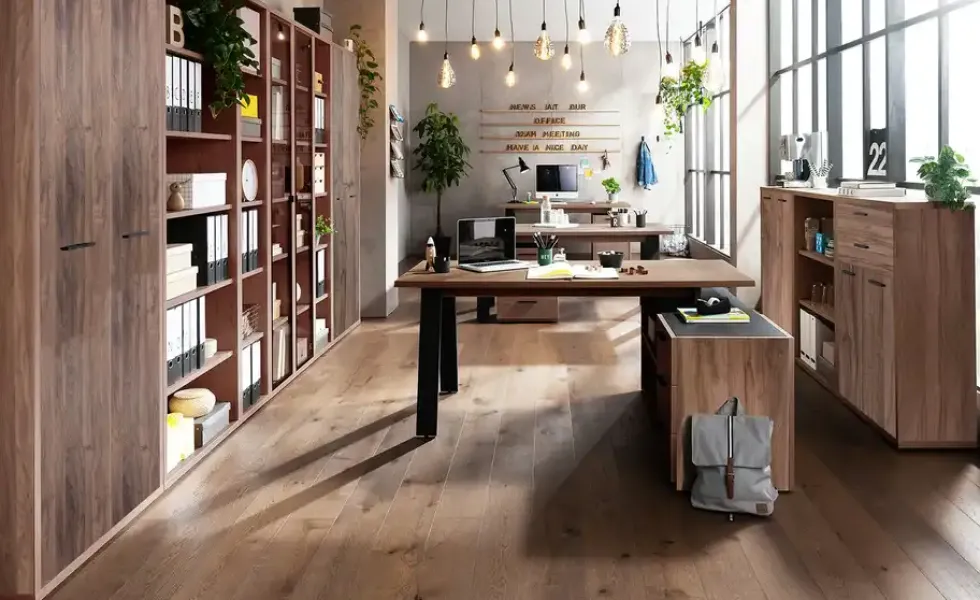 Eckschreibtisch mit Sideboard Dahme