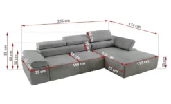 Ecksofa mit Sitzvorzug Rilasso