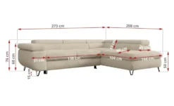 Ecksofa Creme