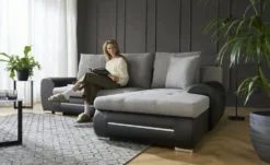 Ecksofa mit Beleuchtung und Schlaffunktion Emma