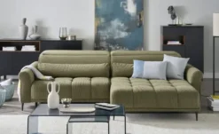 Ecksofa mit elektrischer Sitztiefenverstellung Logan