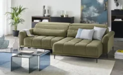 Ecksofa mit elektrischer Sitztiefenverstellung Logan