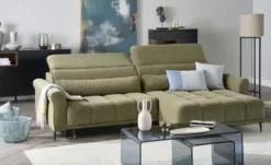 Ecksofa mit elektrischer Sitztiefenverstellung Logan