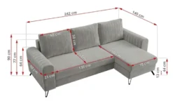 Ecksofa mit Schlaffunktion Axel