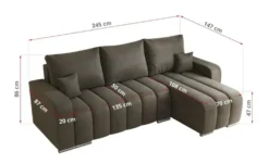 Ecksofa mit Schlaffunktion Kirasso