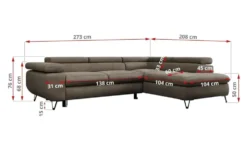 Ecksofa mit Schlaffunktion Peter