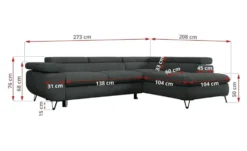 Ecksofa mit Schlaffunktion Peter