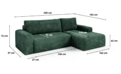 Ecksofa mit Schlaffunktion Sontii