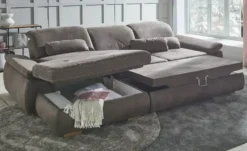 Ecksofa mit Sitztiefenverstellung Kundry
