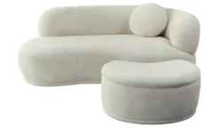 Einzelsofa mit Stauraumhocker Vronie