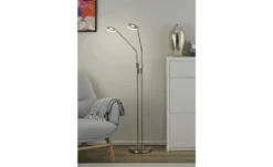 Fischer-Honsel LED-Leseleuchte,2-flammig, Nickel-matt mit Dimmer Dent