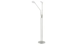 Fischer-Honsel LED-Leseleuchte,2-flammig, Nickel-matt mit Dimmer Dent