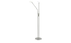 Fischer-Honsel LED-Leseleuchte,2-flammig, Nickel-matt mit Dimmer Dent