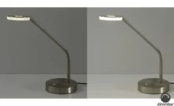 Fischer-Honsel LED-Schreibtischleuchte, Nickel-matt mit Dimmer