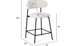 Furnhouse Barstuhl 2er-Set Diana