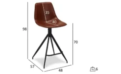Furnhouse Barstuhl 2er-Set Isabel