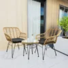 Gartenmöbel 3er-Set