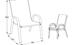 Gartenstuhl 2er-Set