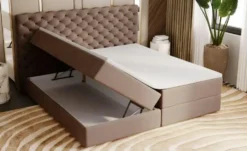 GrainGold Boxbett mit Stauraum Belford