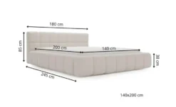 GrainGold Polsterbett mit Stauraum Alcester