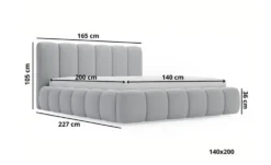 GrainGold Polsterbett mit Stauraum Cloud