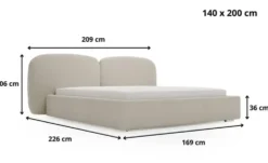GrainGold Polsterbett mit Stauraum Langport