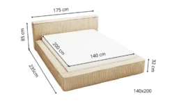 GrainGold Polsterbett mit Stauraum Langport