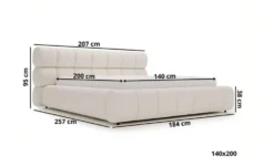 GrainGold Polsterbett mit Stauraum Marlow