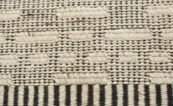 Gray & Jones Handwebteppich Black Coast