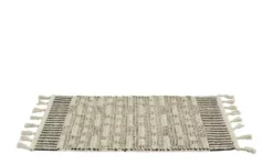 Gray & Jones Handwebteppich Black Coast