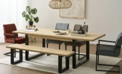 Gray & Jones Kufen-Esstisch ausziehbar Black Coast One