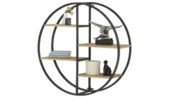 Gray & Jones Wandregal rund Black Coast One