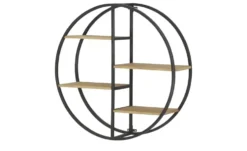 Gray & Jones Wandregal rund Black Coast One