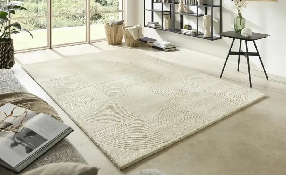 Handweb-Teppich Zen