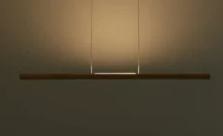 Herzblut LED-Pendelleuchte, Eiche geölt mit up & down Light `klein