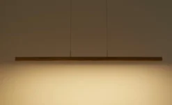 Herzblut LED-Pendelleuchte, Eiche geölt mit up & down Light `klein