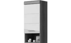 Hängeschrank SCHLOONSEE, Breite 37cm, 1 Tür, 1 offenes Fächer, 1 Einlegeboden, MDF-Front, in verschiedenen Farben erhältlich, Badmöbel, Badschrank, Schrank, Bad Schloonsee