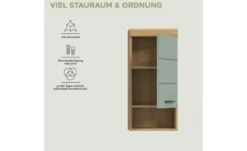 Hängeschrank SCHLOONSEE, Breite 37cm, 1 Tür, 1 offenes Fächer, 1 Einlegeboden, MDF-Front, in verschiedenen Farben erhältlich, Badmöbel, Badschrank, Schrank, Bad Schloonsee