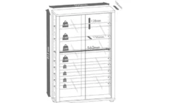 Hängevitrine Udina