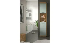 Hochschrank SCHLOONSEE, Breite 37cm, 2 Tür, 1 Schubkasten, 2 offene Fächer, MDF-Front, in verschiedenen Farben erhältlich, Badmöbel, Badschrank, Schrank, Bad Schloonsee
