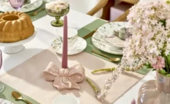 HOME STORY Kerzenständer Schleife
