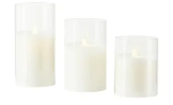 HOME STORY LED Kerze, 3er Set