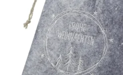 HOME STORY Geschenkbeutel Frohe Weihnachten, 2er Set