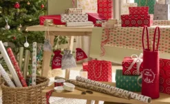 HOME STORY Geschenkbeutel Frohe Weihnachten, 2er Set