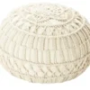 HOME STORY Pouf Macrameoptik